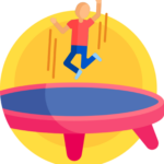 Icone représentant la gym trampoline