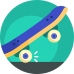 Icone représentant un skate