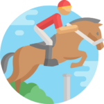 Icone représentant l'équitation