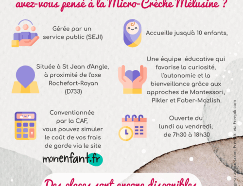 Places disponibles – Micro crèche Mélusine