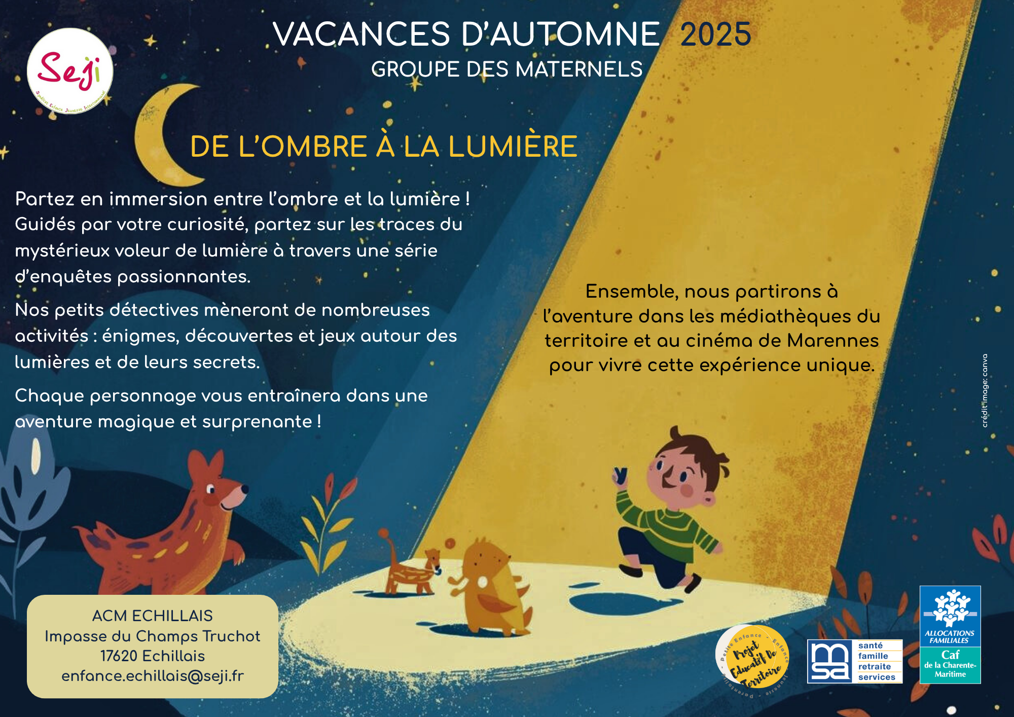 ECHILLAIS_AFFICHE_2025_Vacances d’automne mater