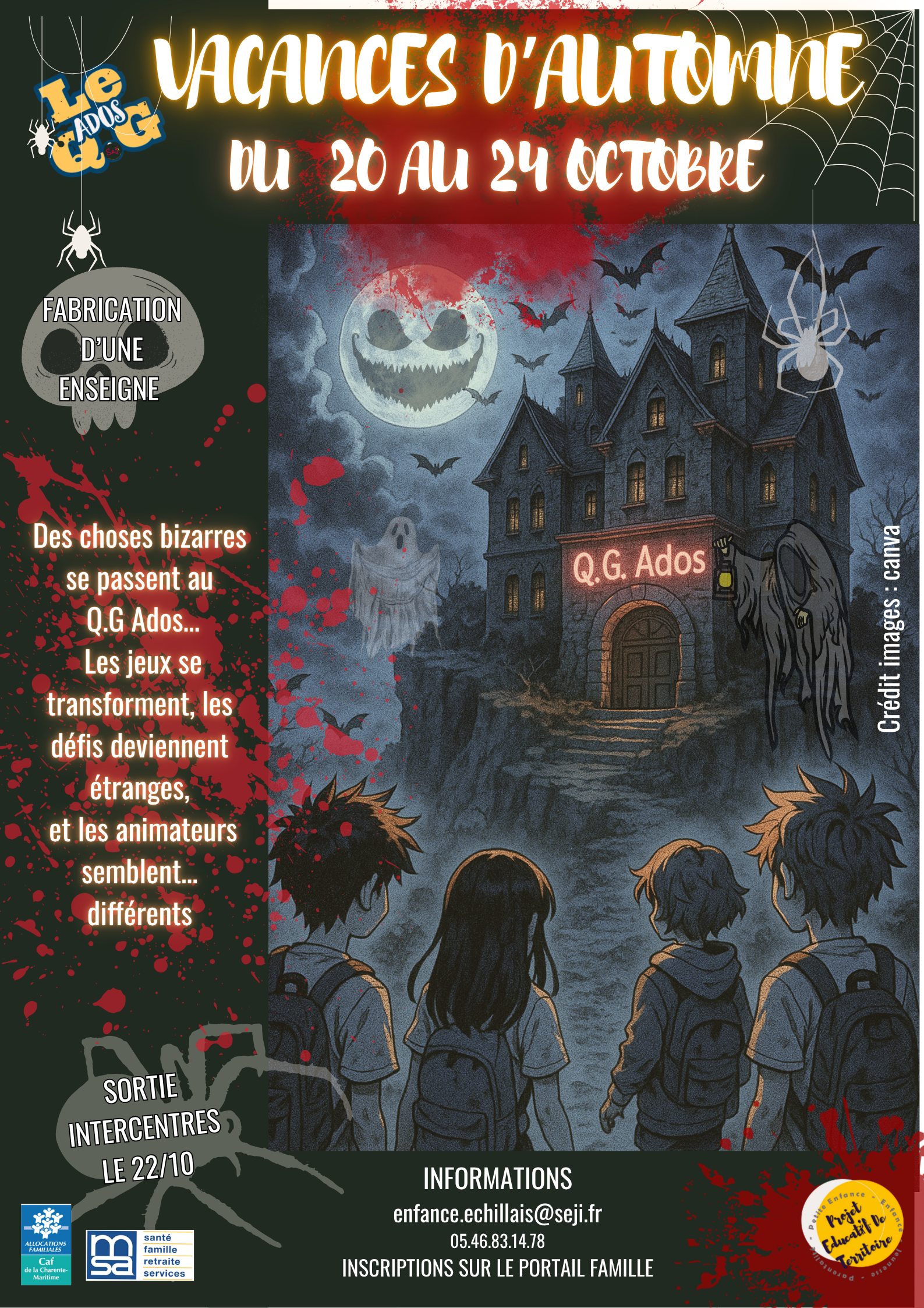 QG ADOS_AFFICHE_2025_VACANCES D’AUTOMNE